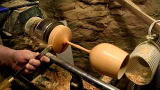 Woodturning a Wooden Goblet -- Full sized