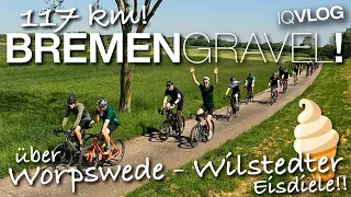 117km #EsE Bremen-Gravelbike-Tour! Über Worpswede, Teufelsmoor, Eisdiele Wilstedt! #iqvlog #ese