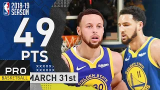 Stephen Curry & Klay Thompson Full Highlights Warriors vs Hornets | Mar. 31, 2019 | NBA Season