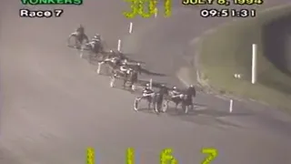 1994 Yonkers Raceway New York Sire Stakes -Accident around first turn