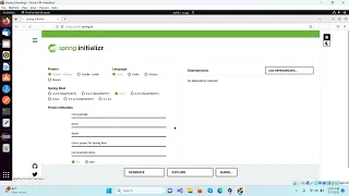 spring boot web project using  java