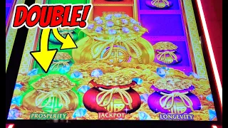 SUPER RARE! Wheel and Bag bonuses triggered in one spin on Fu Dai Lian Lian Slot!