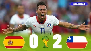 Spain 0-2 Chile | 2014 World Cup | Extended Goals & Highlights Full HD