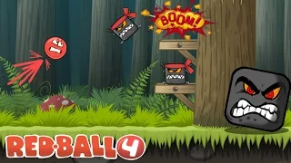 Мультик Игра КРАСНЫЙ ШАР 4 Дремучий Лес - RED BALL 4 Vol 2 Gameplay || Milana Plays