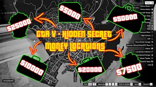 GTA V - Secret Hidden Money Locations in Story mode (XBOX, PC, PS4, PS5)