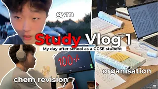 Asian Study Vlog📚 | after school routine, gym, revision