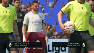 GETAFE X REAL MADRID- AO VIVO COM IMAGENS - JOGO DE HOJE| FIFA 22 SIMULAÇÃO GAMEPLAY PS4