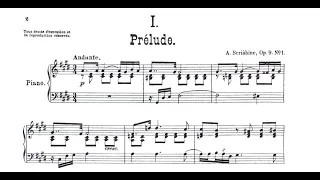 Alexander Scriabin Op 9 Prelude and Nocturne for the Left Hand Alone