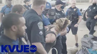 Police arrest 7 people camped outside Austin City Hall | KVUE