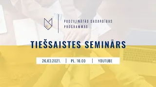 Padziļinātās sadarbības programmas tiešsaistes seminārs