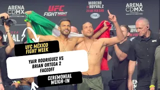 UFC FIGHT NIGHT 237 | YAIR RODRIGUEZ VS BRIAN ORTEGA | FACEOFF | UFC MÉXICO