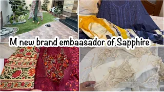 I am new brand embassador of sapphire|sapphire eid collection 2023|Tarab khan vlogs