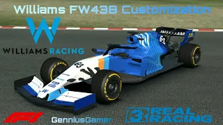 Real Racing 3 Car Customization: Williams FW43B F1 2021 | Formula 1 Academy Car | GenniusGamer