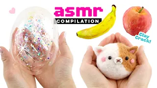 Satisfying ASMR Compilation 2! Clay Cracking, Needlefelt, Clear Bubbles - Relaxing Viral DIYs