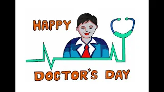 HOW TO DRAW DOCTORS DAY DRAWING | WORLD DOCTORS DAY DRAWING | NATIONAL DOCTORS DAY POSTER