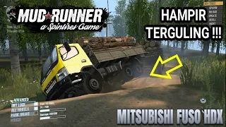 Mitsubishi Fuso HD-X Dengan 2 Angkutan - Spintires Mudrunner