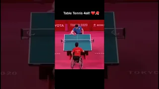 Fascinating Paralympics Table Tennis Game💪👨‍🦽