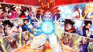 FULL LR Goku & Vegeta Fusing Dokkan Team is UNSTOPPABLE!