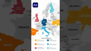 Create Map Infographic Animations in After Effects #tutorial