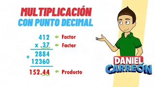 COMO HACER UNA MULTIPLICACIÓN CON PUNTO DECIMAL Super facil - Para principiantes