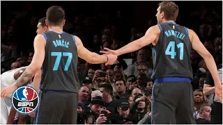 Luka Doncic shines in MSG debut, Dirk gets standing ovation in Mavs' win vs. Knicks | NBA Highlights