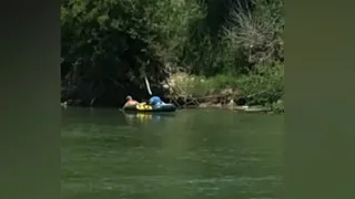 Border crossing caught on camera