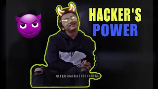 Don't underestimate #hacker Hackers power #statusvideo Hacked movie #attitude  @techminatiofficial