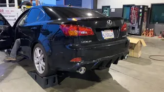 2007 Lexus is250 with invidia midpipe/tsudo axle back exhaust