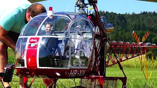 Robert Illmaiers World Biggest RC Helicopter 5,50 Meter Scale Model Lama SA-315B Turbine