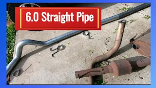 6.0 4in Straight Pipe | Turbo Back Install