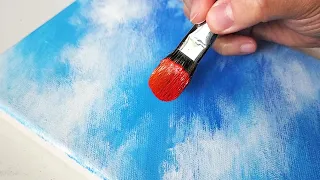 How to paint an Apple with water drops / Acrylic Painting