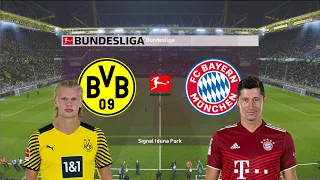 BORUSSIA DORTMUND 2-3 BAYERN MUNICH | Bundesliga 2021/22 | Realistic Gameplay