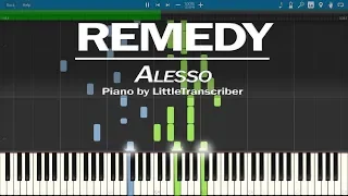 Alesso - REMEDY (Piano Cover) Synthesia Tutorial by LittleTranscriber