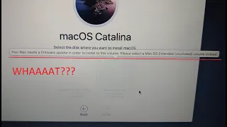 FIX your mac need a firmware update in order to install to this volume - APFS problem by CrocFIX