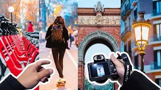 Photographing People while riding on a Boosted Board! | POV STREET PHOTOGRAPHY EP03 | BARCELONA