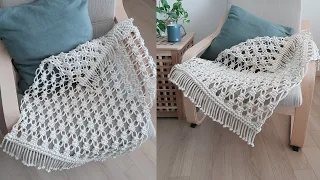 DIY Macrame rug tutorial / Home decor / 마크라메 대형매트 마크라메 러그