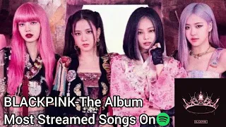 BLACKPINK-The Album Most Streamed Songs On Spotify