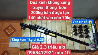 quá khủng súng hơi truyền thống bơm 1 lần bắn hơn 130 phát chưa hết hơi .alo 0375863160  hải pcp