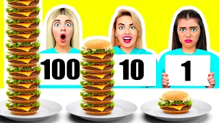 100 CAPAS DE ALIMENTOS DESAFÍO #2 por BooBoom Challenge