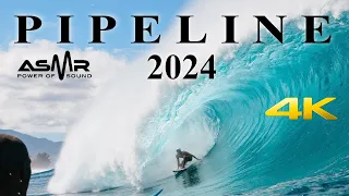 🔴(ASMR) Banzai Pipeline 2024: The Ultimate Surfing Experience - January