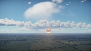 Nuclear bomb RDS-4 explosion remake (War Thunder)