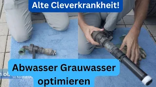 Abwassertank Ablauf verlängern beim Clever – endlich Grauwassertank ohne Verrenkung entleeren 👍