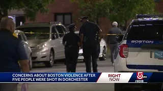 2 kids, 3 adults shot in Boston