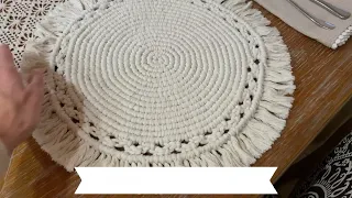 Macrame Placemats - Beautiful Boho Round Placemats