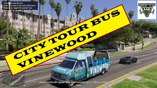 VINEWOOD TOUR BUS  4K Ultra Graphics | Grand Theft Auto V |  GTA 5 PC 4K 60FPS