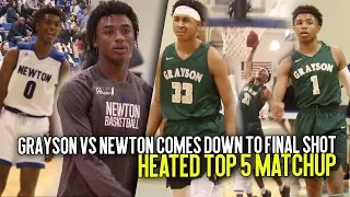 Undefeated Season ON THE LINE!! Ashton Hagans & Newton VS Grayson Comes Down To VERY LAST SHOT!!