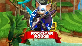 Sonic Dash - Rockstar Rouge New Character Unlocked UPDATE - All 68 Characters Run Gameplay