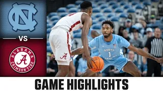 North Carolina vs. Alabama Men's Basketball Highlights (2022-23)