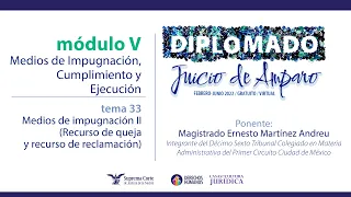 Viernes 10 de junio de 2022. Diplomado "Juicio de Amparo", edición 2022. Módulo V.