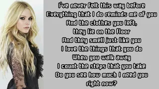 Avril Lavigne ~ When You're Gone ~ Lyrics
